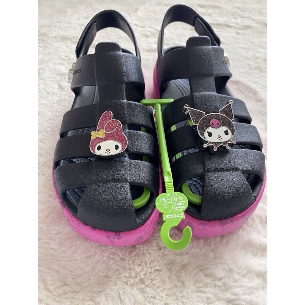 Crocs x Hello Kitty & Friends My Melody and Kuromi Stomp Sandal Women’s Size 10